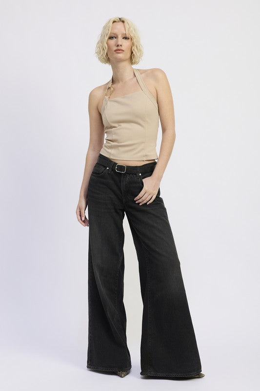 CHAIN LINK HALTER KNIT TOP-Emory Park-[option4]-[option5]-[option6]-[option7]-[option8]-Shop-Boutique-Clothing-for-Women-Online