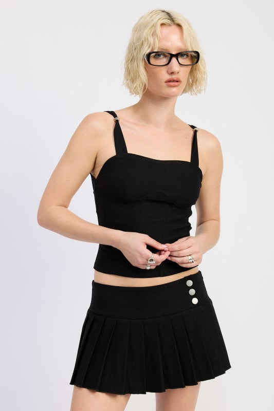 RING STRAP CORSET TOP-Emory Park-BLACK-S-[option4]-[option5]-[option6]-[option7]-[option8]-Shop-Boutique-Clothing-for-Women-Online