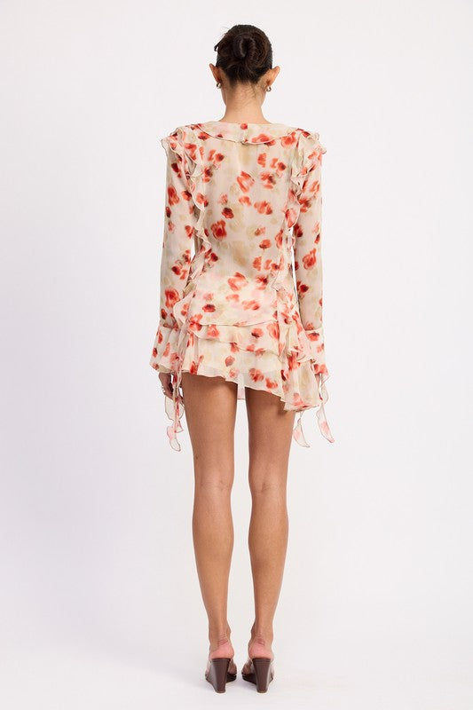 LAYERED RUFFLE MINI SKIRT IN SHEER FLORAL PRINT-Emory Park-[option4]-[option5]-[option6]-[option7]-[option8]-Shop-Boutique-Clothing-for-Women-Online
