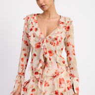 LAYERED RUFFLE MINI SKIRT IN SHEER FLORAL PRINT-Emory Park-[option4]-[option5]-[option6]-[option7]-[option8]-Shop-Boutique-Clothing-for-Women-Online