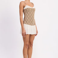 PLAID RUCHED MINI DRESS WITH CONTRAST TRIM-Emory Park-[option4]-[option5]-[option6]-[option7]-[option8]-Shop-Boutique-Clothing-for-Women-Online