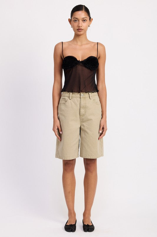 SHEER MESH FLORAL CUP CAMI TOP-Emory Park-[option4]-[option5]-[option6]-[option7]-[option8]-Shop-Boutique-Clothing-for-Women-Online