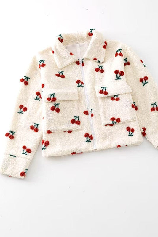 Sherpa cherries jacket-Miss Sparkling-CREAM MULTI-S-[option4]-[option5]-[option6]-[option7]-[option8]-Shop-Boutique-Clothing-for-Women-Online