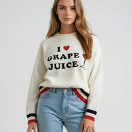 Grape Juice Sweater-Miss Sparkling-WHITE MULTI-S-[option4]-[option5]-[option6]-[option7]-[option8]-Shop-Boutique-Clothing-for-Women-Online