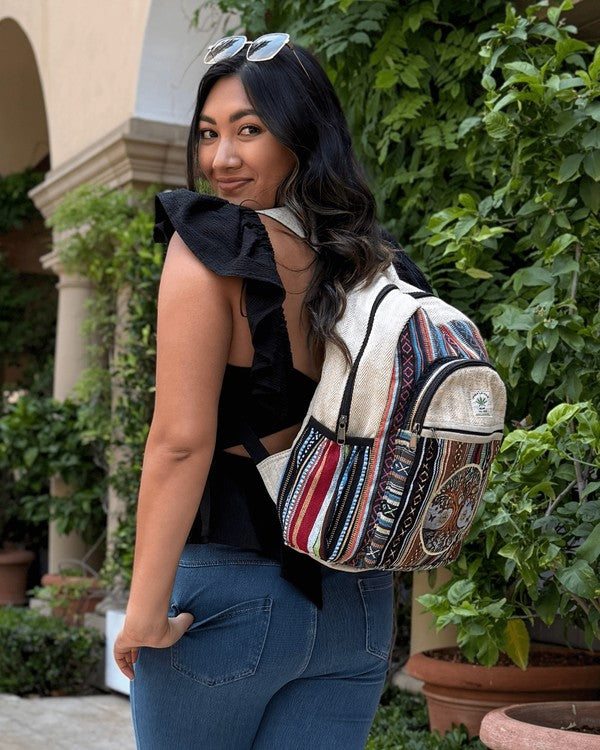 Kathmandu Collection Handmade Tree Hemp Backpack-Jupiter Gear-[option4]-[option5]-[option6]-[option7]-[option8]-Shop-Boutique-Clothing-for-Women-Online