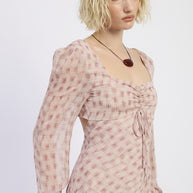 OPEN BACK PUFF SLEEVE MIDI DRESS WITH RUCHED BUST-Emory Park-[option4]-[option5]-[option6]-[option7]-[option8]-Shop-Boutique-Clothing-for-Women-Online