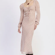 OPEN BACK PUFF SLEEVE MIDI DRESS WITH RUCHED BUST-Emory Park-[option4]-[option5]-[option6]-[option7]-[option8]-Shop-Boutique-Clothing-for-Women-Online