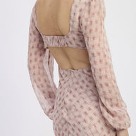 OPEN BACK PUFF SLEEVE MIDI DRESS WITH RUCHED BUST-Emory Park-[option4]-[option5]-[option6]-[option7]-[option8]-Shop-Boutique-Clothing-for-Women-Online