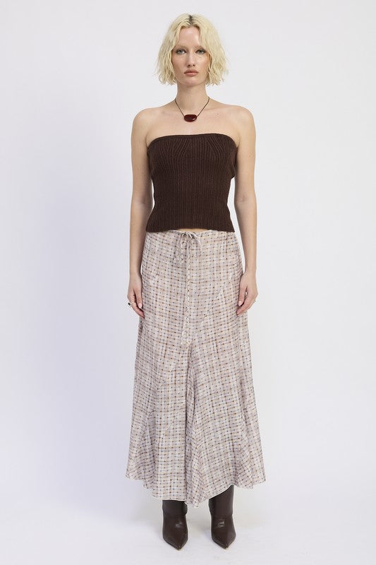 DRAWSTRING MAXI SKIRT WITH ASYMMETRICAL SEAMS-Emory Park-[option4]-[option5]-[option6]-[option7]-[option8]-Shop-Boutique-Clothing-for-Women-Online