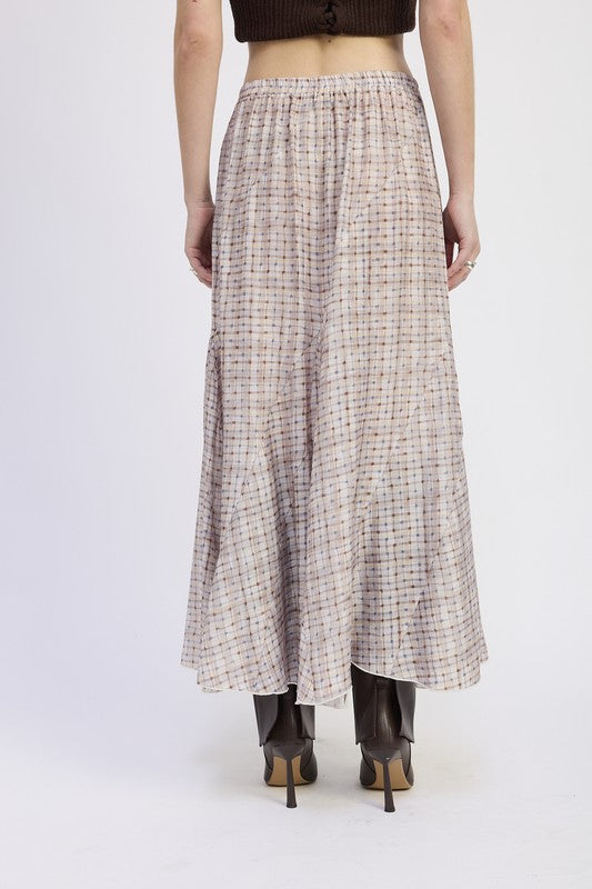 DRAWSTRING MAXI SKIRT WITH ASYMMETRICAL SEAMS-Emory Park-[option4]-[option5]-[option6]-[option7]-[option8]-Shop-Boutique-Clothing-for-Women-Online
