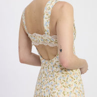 DITSY PRINT MIDI DRESS WITH CUTOUT AND LACE TRIM-Emory Park-[option4]-[option5]-[option6]-[option7]-[option8]-Shop-Boutique-Clothing-for-Women-Online