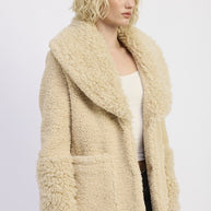 FUR TRIMMED FLEECE JACKET WITH POCKETS-Emory Park-[option4]-[option5]-[option6]-[option7]-[option8]-Shop-Boutique-Clothing-for-Women-Online
