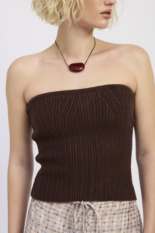 LACE UP TUBE SWEATER TOP-Emory Park-[option4]-[option5]-[option6]-[option7]-[option8]-Shop-Boutique-Clothing-for-Women-Online