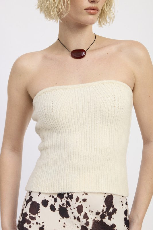 LACE UP TUBE SWEATER TOP-Emory Park-[option4]-[option5]-[option6]-[option7]-[option8]-Shop-Boutique-Clothing-for-Women-Online