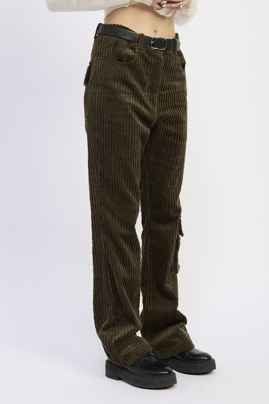 WIDE LEG CORDUROY PANT WITH POCKET DETAIL-Emory Park-[option4]-[option5]-[option6]-[option7]-[option8]-Shop-Boutique-Clothing-for-Women-Online