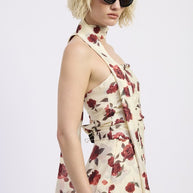 FLORAL PRINT FOULARD TOP-Emory Park-[option4]-[option5]-[option6]-[option7]-[option8]-Shop-Boutique-Clothing-for-Women-Online