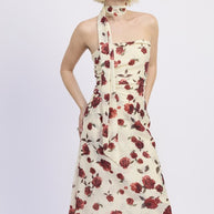 FLORAL PRINT FOULARD TOP-Emory Park-[option4]-[option5]-[option6]-[option7]-[option8]-Shop-Boutique-Clothing-for-Women-Online