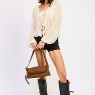 ROUND NECK LONGSLEEVE FLARED BLOUSE-Emory Park-[option4]-[option5]-[option6]-[option7]-[option8]-Shop-Boutique-Clothing-for-Women-Online