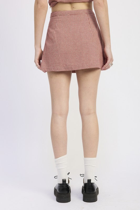 GINGHAM MINI SKIRT-Emory Park-[option4]-[option5]-[option6]-[option7]-[option8]-Shop-Boutique-Clothing-for-Women-Online