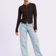 FITTED BUTTON UP CARDIGAN-Emory Park-[option4]-[option5]-[option6]-[option7]-[option8]-Shop-Boutique-Clothing-for-Women-Online