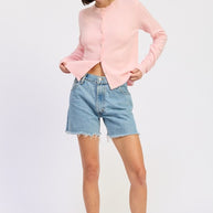 FITTED BUTTON UP CARDIGAN-Emory Park-[option4]-[option5]-[option6]-[option7]-[option8]-Shop-Boutique-Clothing-for-Women-Online