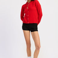 FITTED BUTTON UP CARDIGAN-Emory Park-[option4]-[option5]-[option6]-[option7]-[option8]-Shop-Boutique-Clothing-for-Women-Online