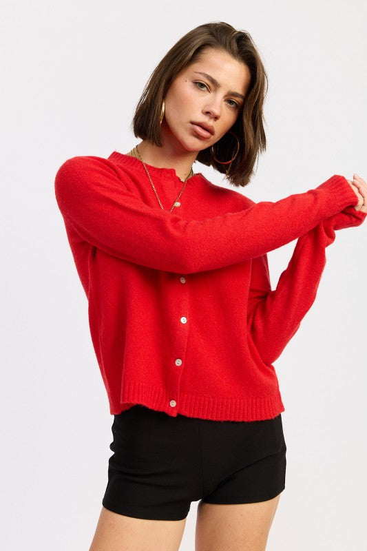 FITTED BUTTON UP CARDIGAN-Emory Park-[option4]-[option5]-[option6]-[option7]-[option8]-Shop-Boutique-Clothing-for-Women-Online