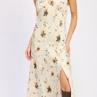 V NECK FLORAL MIDI BIAS DRESS WITH SLIT-Emory Park-[option4]-[option5]-[option6]-[option7]-[option8]-Shop-Boutique-Clothing-for-Women-Online