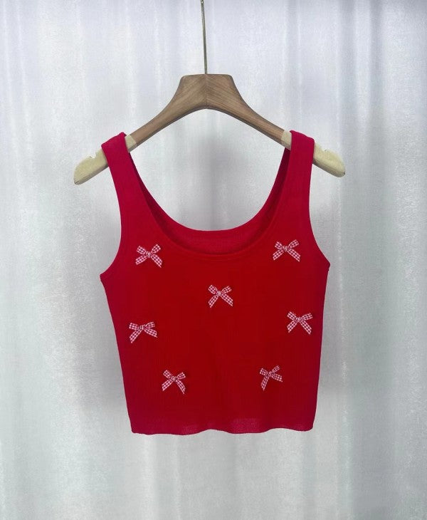 Cropped bow tank-Miss Sparkling-Red-S-[option4]-[option5]-[option6]-[option7]-[option8]-Shop-Boutique-Clothing-for-Women-Online