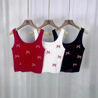 Cropped bow tank-Miss Sparkling-[option4]-[option5]-[option6]-[option7]-[option8]-Shop-Boutique-Clothing-for-Women-Online