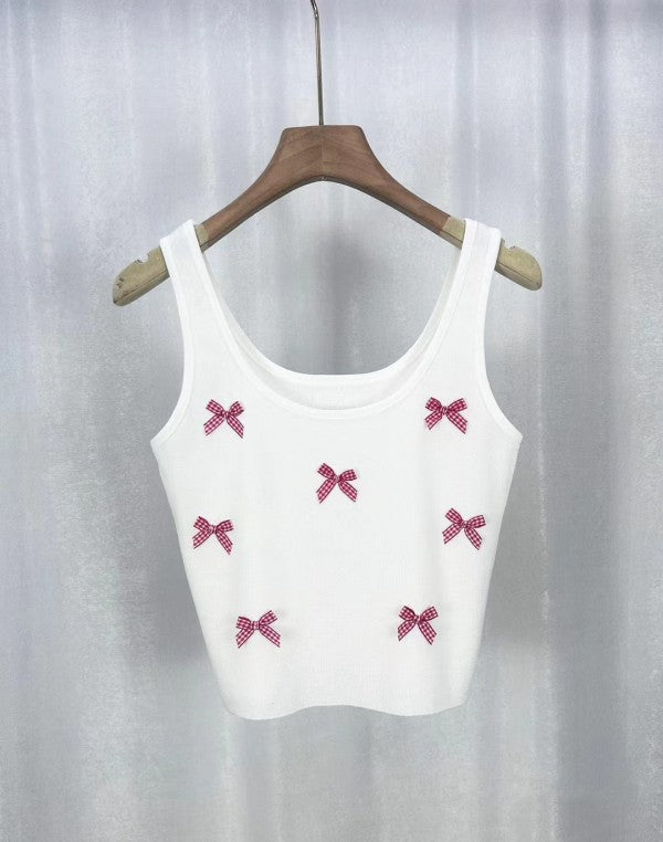 Cropped bow tank-Miss Sparkling-white-S-[option4]-[option5]-[option6]-[option7]-[option8]-Shop-Boutique-Clothing-for-Women-Online
