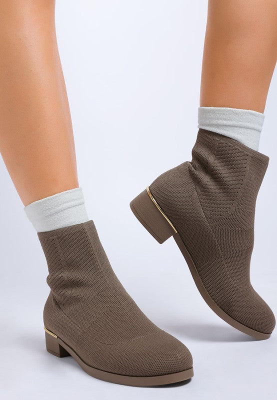 Rosamund Knitted Sock Boots-Rag Company-Taupe-US-5 / UK-3 / EU-36-[option4]-[option5]-[option6]-[option7]-[option8]-Shop-Boutique-Clothing-for-Women-Online
