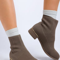 Rosamund Knitted Sock Boots-Rag Company-Taupe-US-5 / UK-3 / EU-36-[option4]-[option5]-[option6]-[option7]-[option8]-Shop-Boutique-Clothing-for-Women-Online