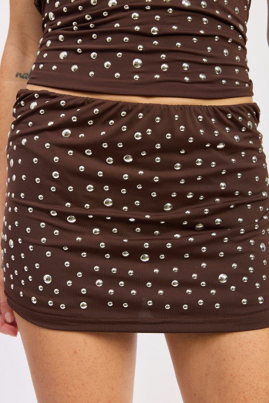 METALLIC HOTFIX KNIT LOW RISE SKORT-Emory Park-[option4]-[option5]-[option6]-[option7]-[option8]-Shop-Boutique-Clothing-for-Women-Online