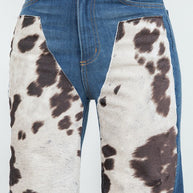 Cow Hide Wide Leg Jean-GJG Denim-[option4]-[option5]-[option6]-[option7]-[option8]-Shop-Boutique-Clothing-for-Women-Online