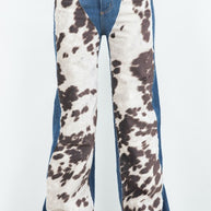 Cow Hide Wide Leg Jean-GJG Denim-[option4]-[option5]-[option6]-[option7]-[option8]-Shop-Boutique-Clothing-for-Women-Online