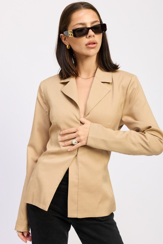 FITTED BLAZER JACQUET-Emory Park-[option4]-[option5]-[option6]-[option7]-[option8]-Shop-Boutique-Clothing-for-Women-Online