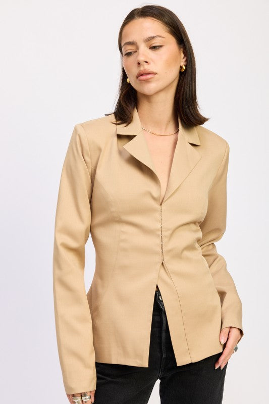 FITTED BLAZER JACQUET-Emory Park-[option4]-[option5]-[option6]-[option7]-[option8]-Shop-Boutique-Clothing-for-Women-Online