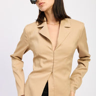FITTED BLAZER JACQUET-Emory Park-KHAKI-S-[option4]-[option5]-[option6]-[option7]-[option8]-Shop-Boutique-Clothing-for-Women-Online
