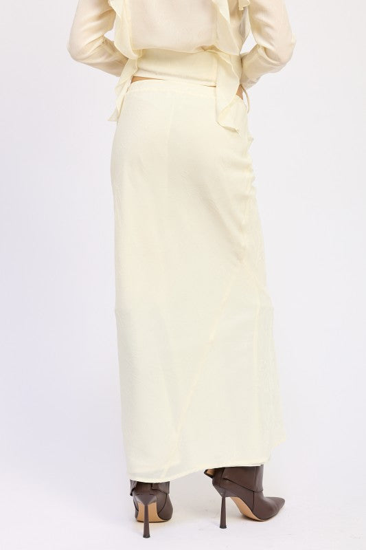 SATIN MAXI SKIRT WITH DRAWSTRING-Emory Park-[option4]-[option5]-[option6]-[option7]-[option8]-Shop-Boutique-Clothing-for-Women-Online