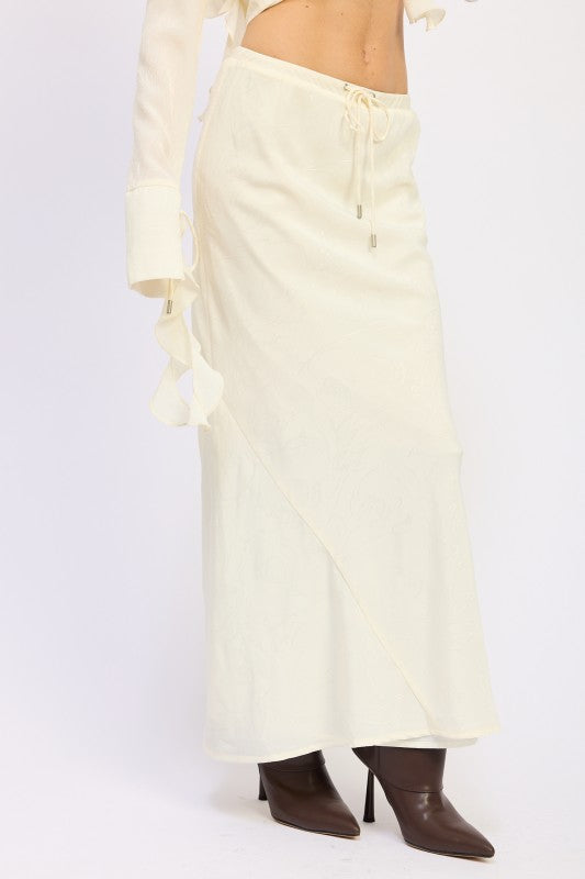 SATIN MAXI SKIRT WITH DRAWSTRING-Emory Park-[option4]-[option5]-[option6]-[option7]-[option8]-Shop-Boutique-Clothing-for-Women-Online