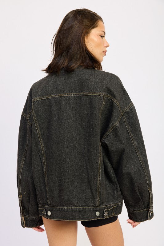 MIX MEDIA OVERSIZE DENIM JACKET-Emory Park-[option4]-[option5]-[option6]-[option7]-[option8]-Shop-Boutique-Clothing-for-Women-Online