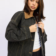 MIX MEDIA OVERSIZE DENIM JACKET-Emory Park-[option4]-[option5]-[option6]-[option7]-[option8]-Shop-Boutique-Clothing-for-Women-Online