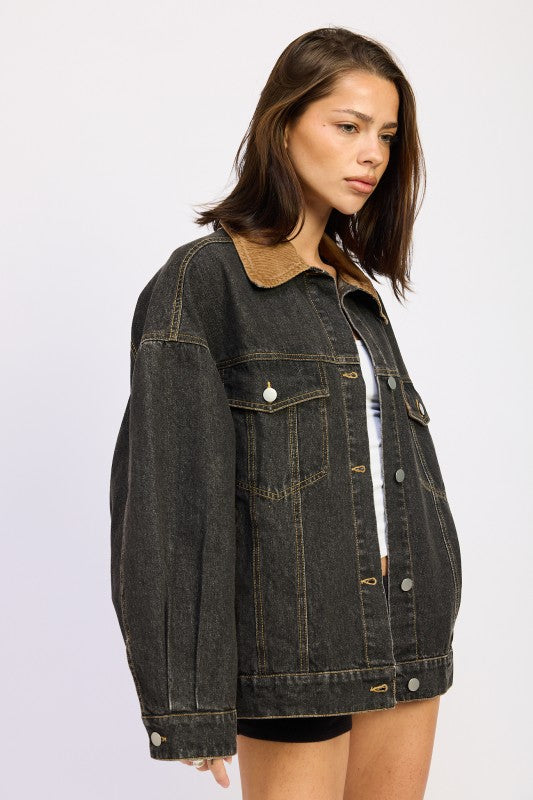 MIX MEDIA OVERSIZE DENIM JACKET-Emory Park-[option4]-[option5]-[option6]-[option7]-[option8]-Shop-Boutique-Clothing-for-Women-Online