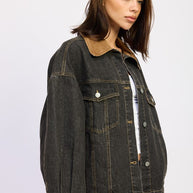 MIX MEDIA OVERSIZE DENIM JACKET-Emory Park-[option4]-[option5]-[option6]-[option7]-[option8]-Shop-Boutique-Clothing-for-Women-Online