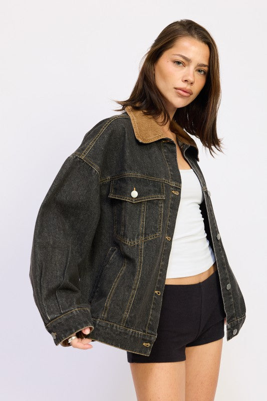 MIX MEDIA OVERSIZE DENIM JACKET-Emory Park-[option4]-[option5]-[option6]-[option7]-[option8]-Shop-Boutique-Clothing-for-Women-Online