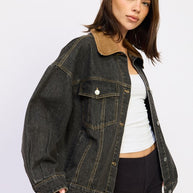 MIX MEDIA OVERSIZE DENIM JACKET-Emory Park-[option4]-[option5]-[option6]-[option7]-[option8]-Shop-Boutique-Clothing-for-Women-Online
