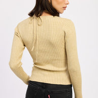 SQUARED NECK KNIT TOP WITH CUT OUT DETAIL-Emory Park-[option4]-[option5]-[option6]-[option7]-[option8]-Shop-Boutique-Clothing-for-Women-Online
