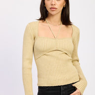 SQUARED NECK KNIT TOP WITH CUT OUT DETAIL-Emory Park-OATMEAL-S-[option4]-[option5]-[option6]-[option7]-[option8]-Shop-Boutique-Clothing-for-Women-Online