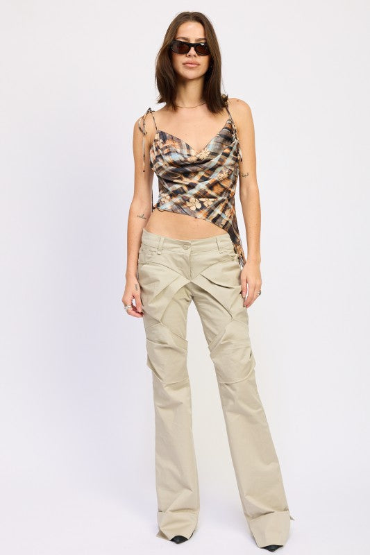 ASYMMETRICAL COWL NECK CAMI TOP-Emory Park-[option4]-[option5]-[option6]-[option7]-[option8]-Shop-Boutique-Clothing-for-Women-Online